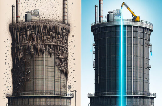 The impact of laser cleaning on the efficiency of cooling towers.